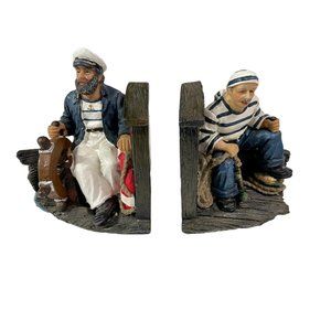 Nautical Bookends Sea Captain and Sailor Library Bookeneds